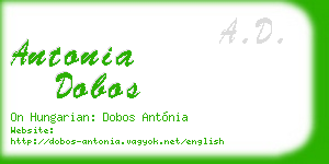 antonia dobos business card